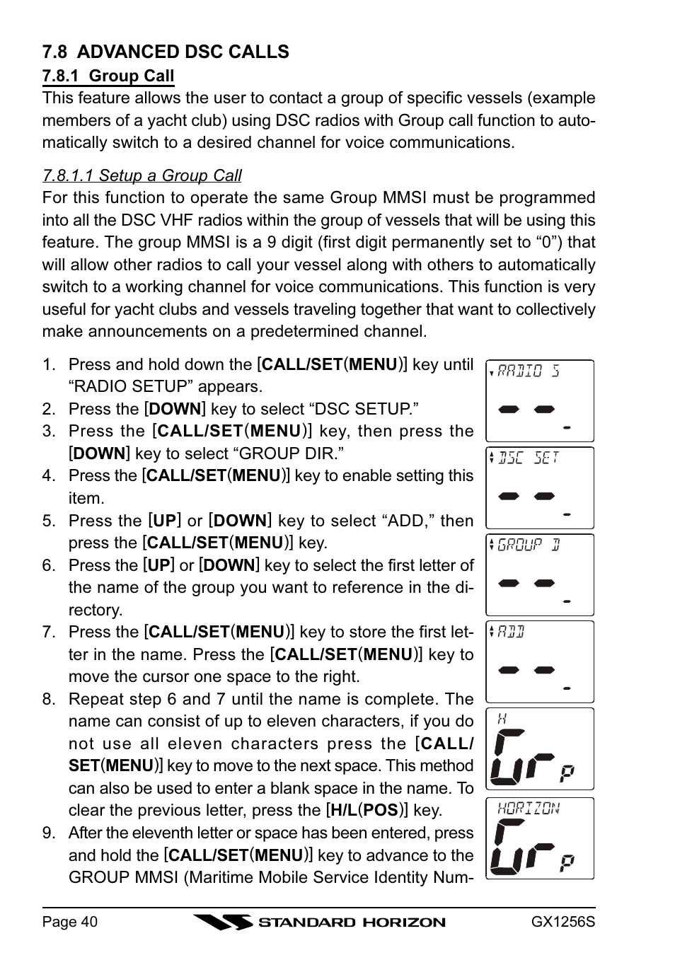 Standard Horizon QUEST+ GX1256S User Manual | Page 40 / 72