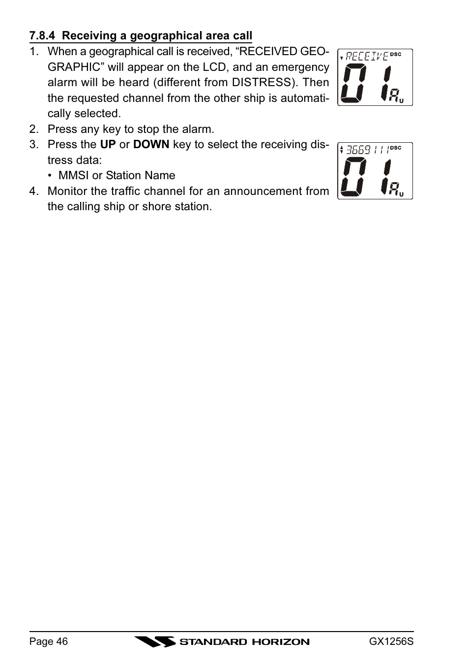 Standard Horizon QUEST+ GX1256S User Manual | Page 46 / 72
