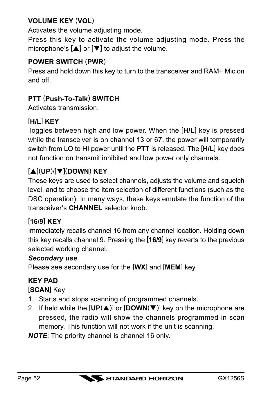 Standard Horizon QUEST+ GX1256S User Manual | Page 52 / 72