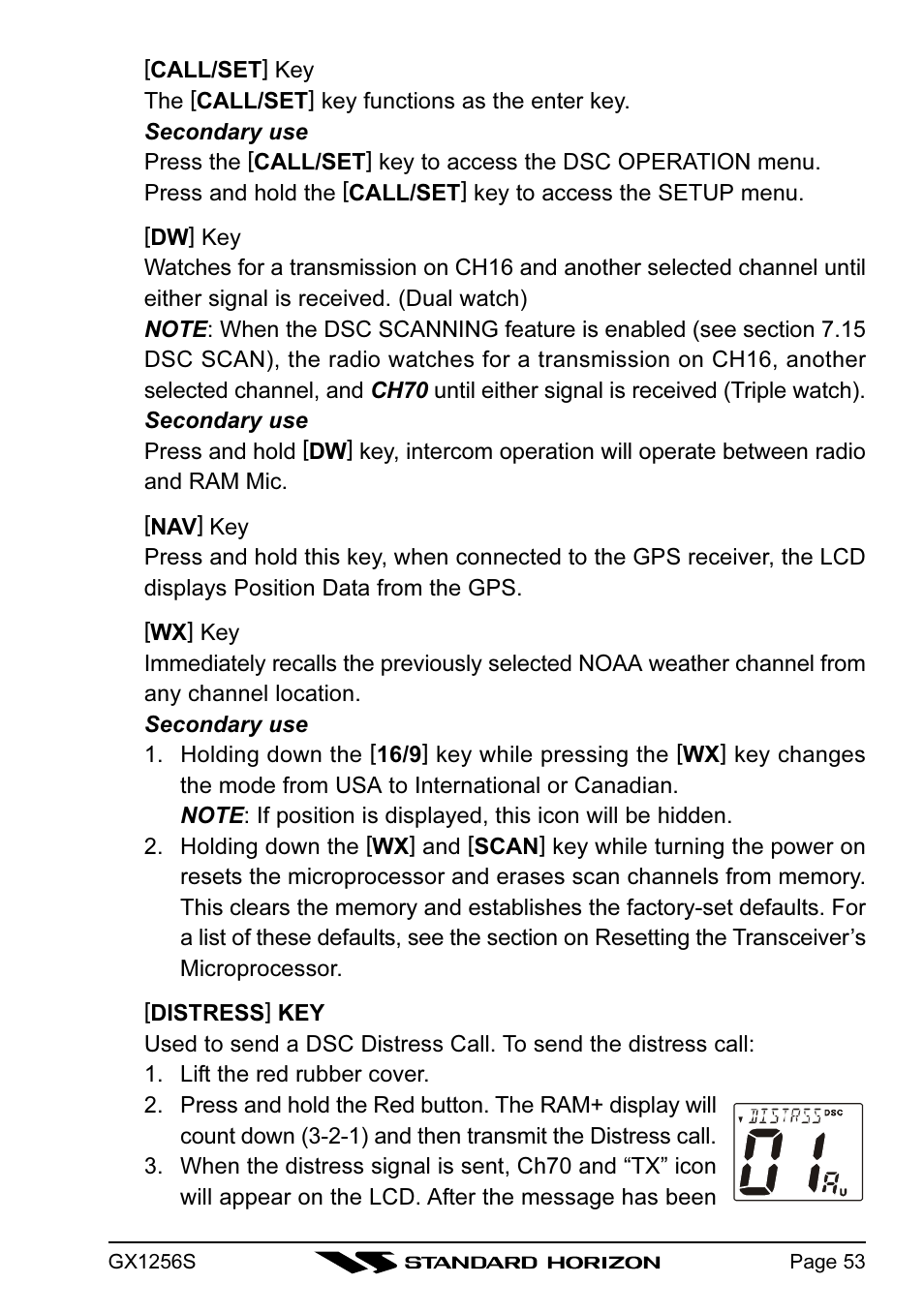 Standard Horizon QUEST+ GX1256S User Manual | Page 53 / 72