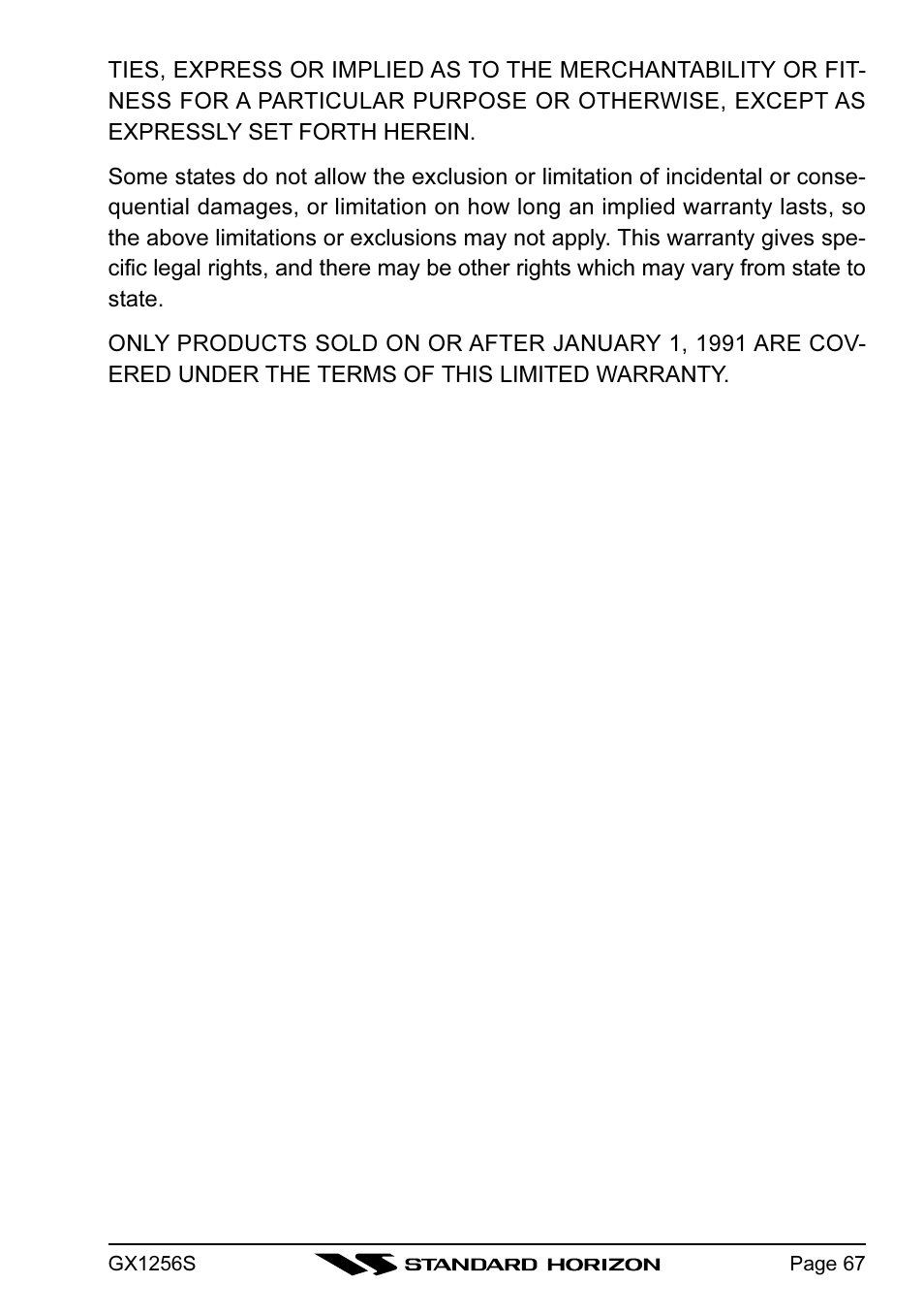 Standard Horizon QUEST+ GX1256S User Manual | Page 67 / 72