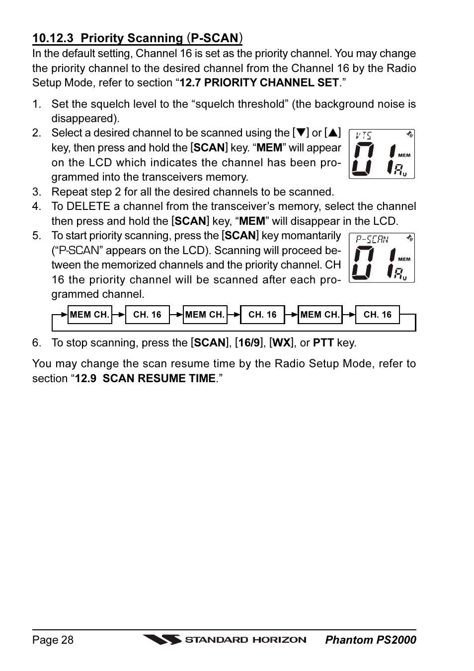 Standard Horizon PHANTOM Series PS2000 User Manual | Page 28 / 72