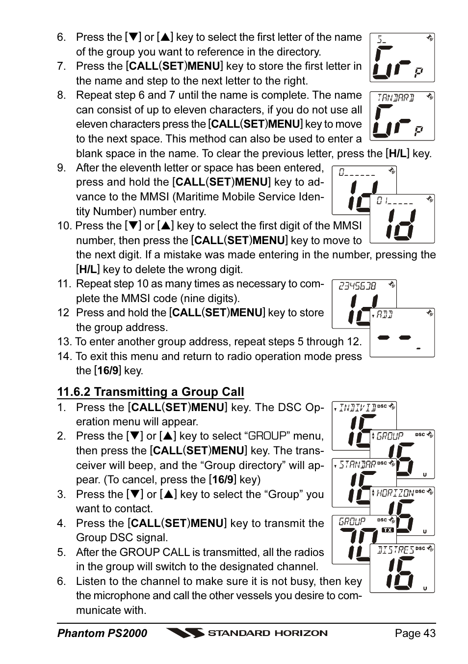 Standard Horizon PHANTOM Series PS2000 User Manual | Page 43 / 72