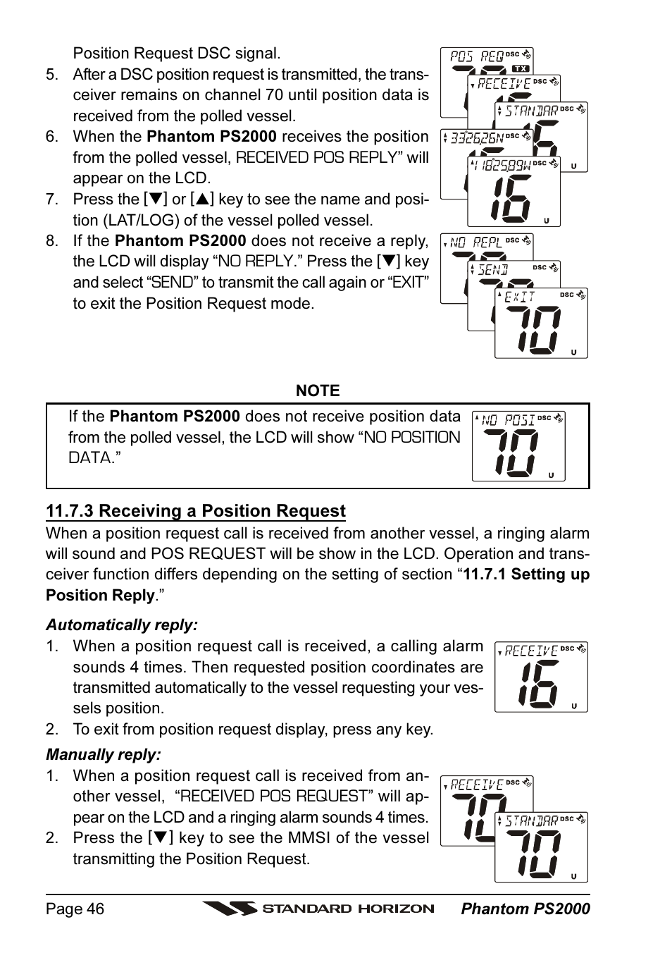Standard Horizon PHANTOM Series PS2000 User Manual | Page 46 / 72