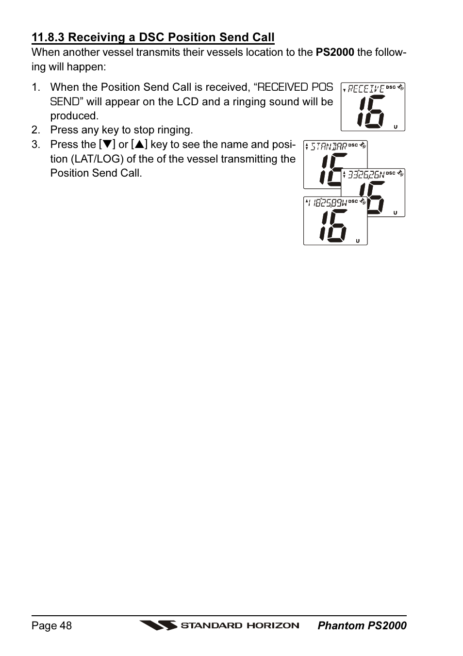 Standard Horizon PHANTOM Series PS2000 User Manual | Page 48 / 72