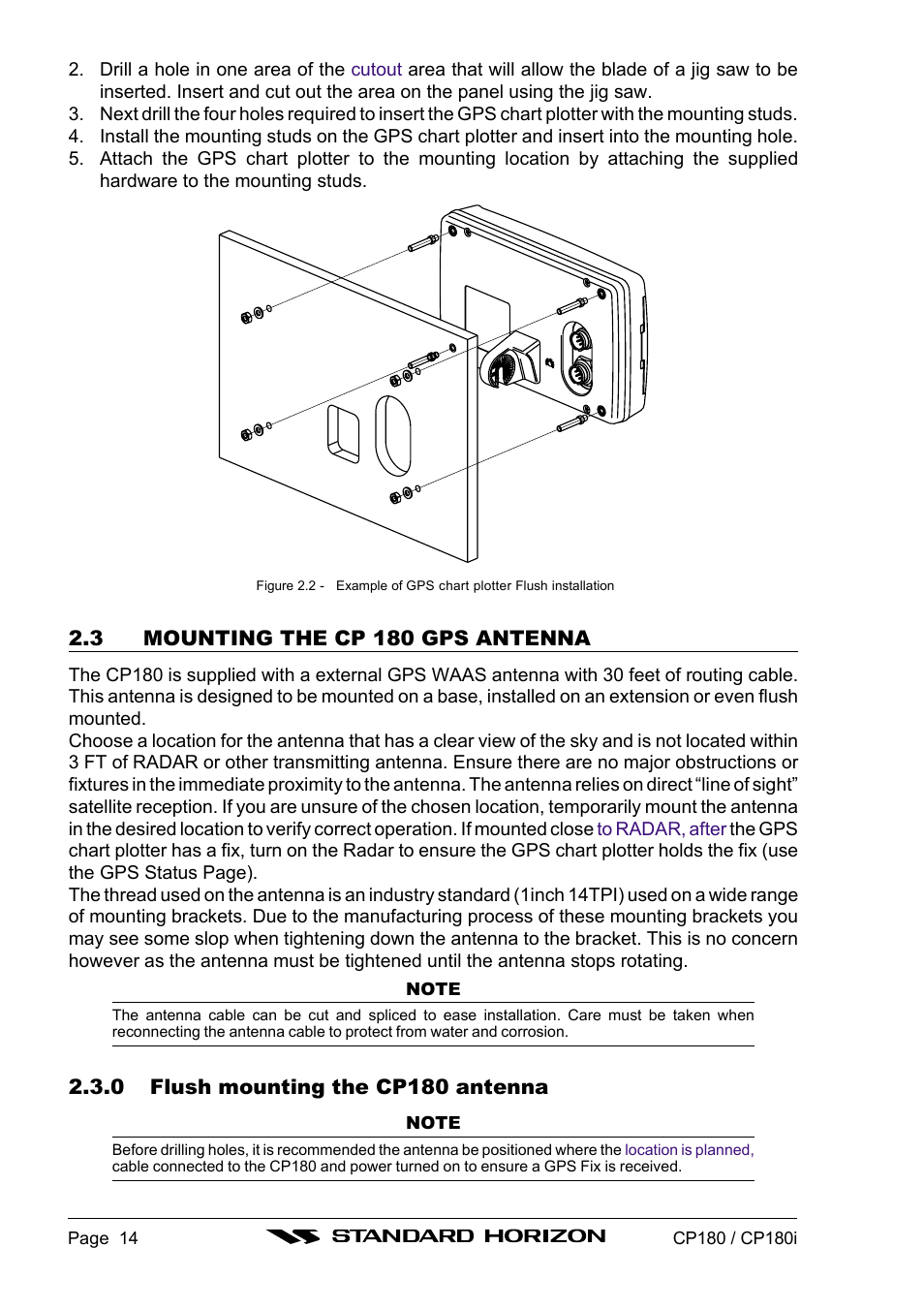 Standard Horizon CP180 User Manual | Page 12 / 92