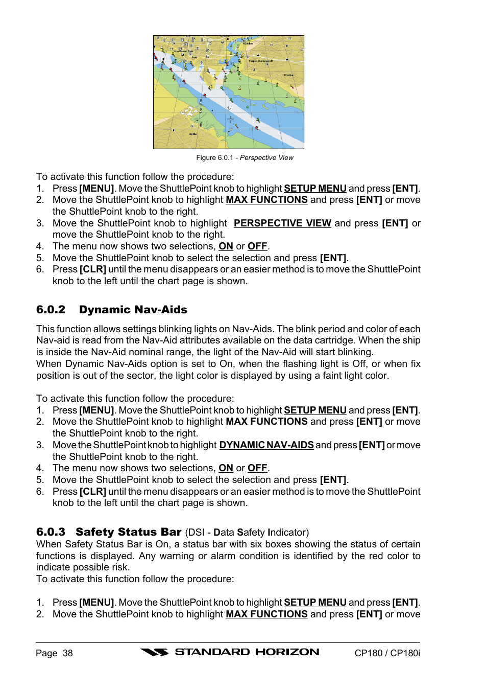 Standard Horizon CP180 User Manual | Page 36 / 92