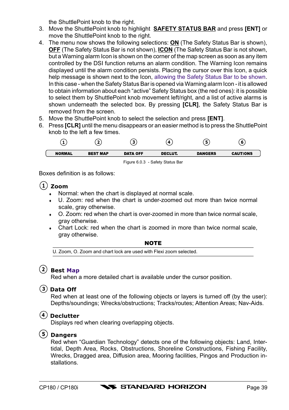 Standard Horizon CP180 User Manual | Page 37 / 92