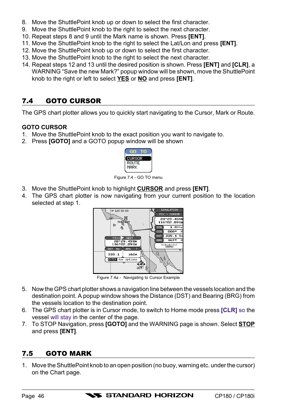 Standard Horizon CP180 User Manual | Page 44 / 92
