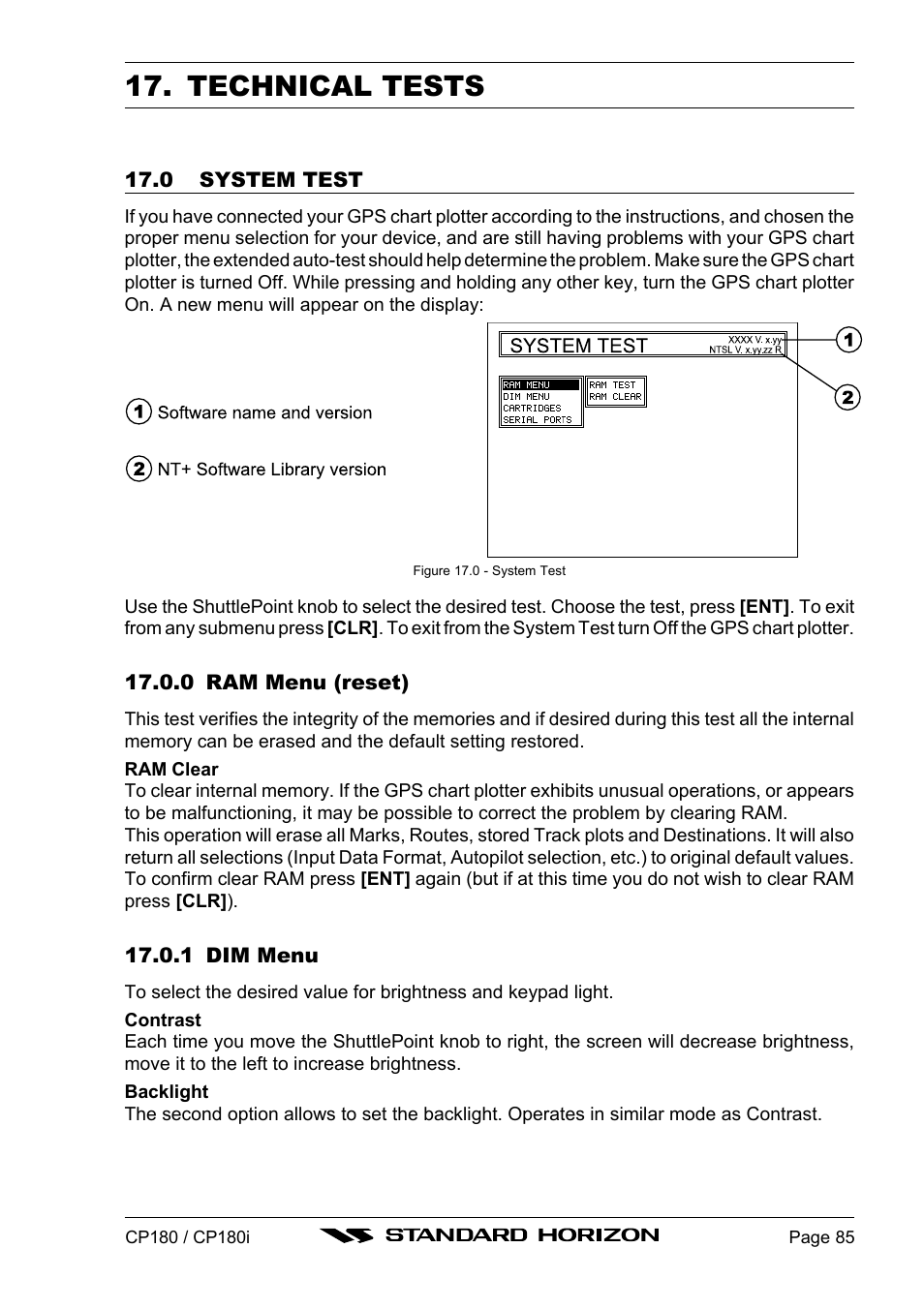 Technical tests | Standard Horizon CP180 User Manual | Page 83 / 92