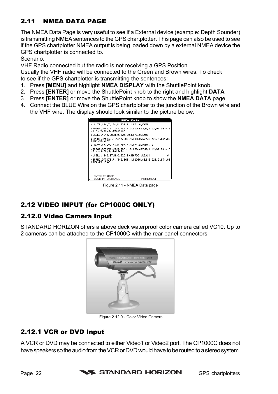 Standard Horizon CP1000C User Manual | Page 20 / 82
