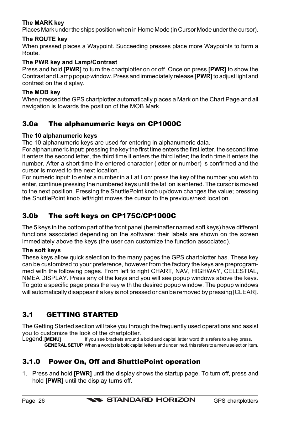 Standard Horizon CP1000C User Manual | Page 24 / 82