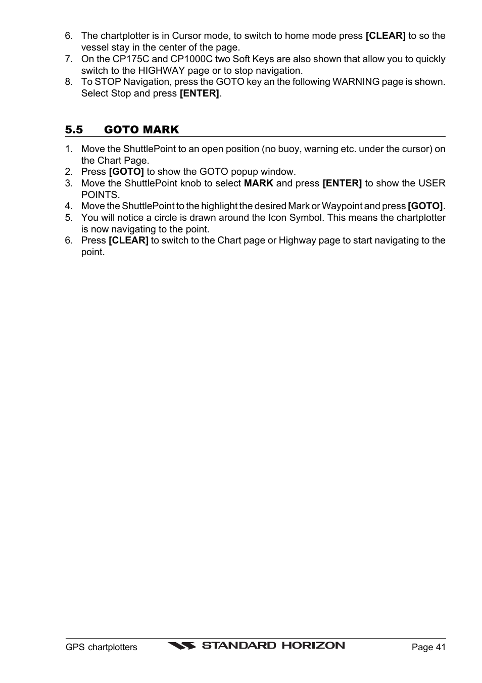 Standard Horizon CP1000C User Manual | Page 39 / 82
