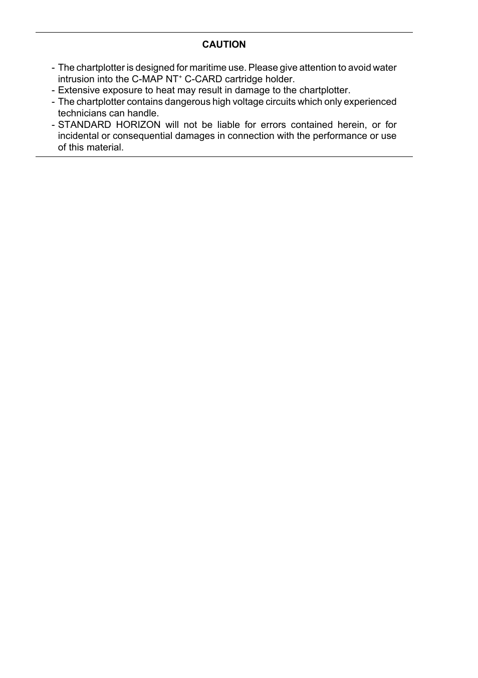 Standard Horizon CP1000C User Manual | Page 4 / 82