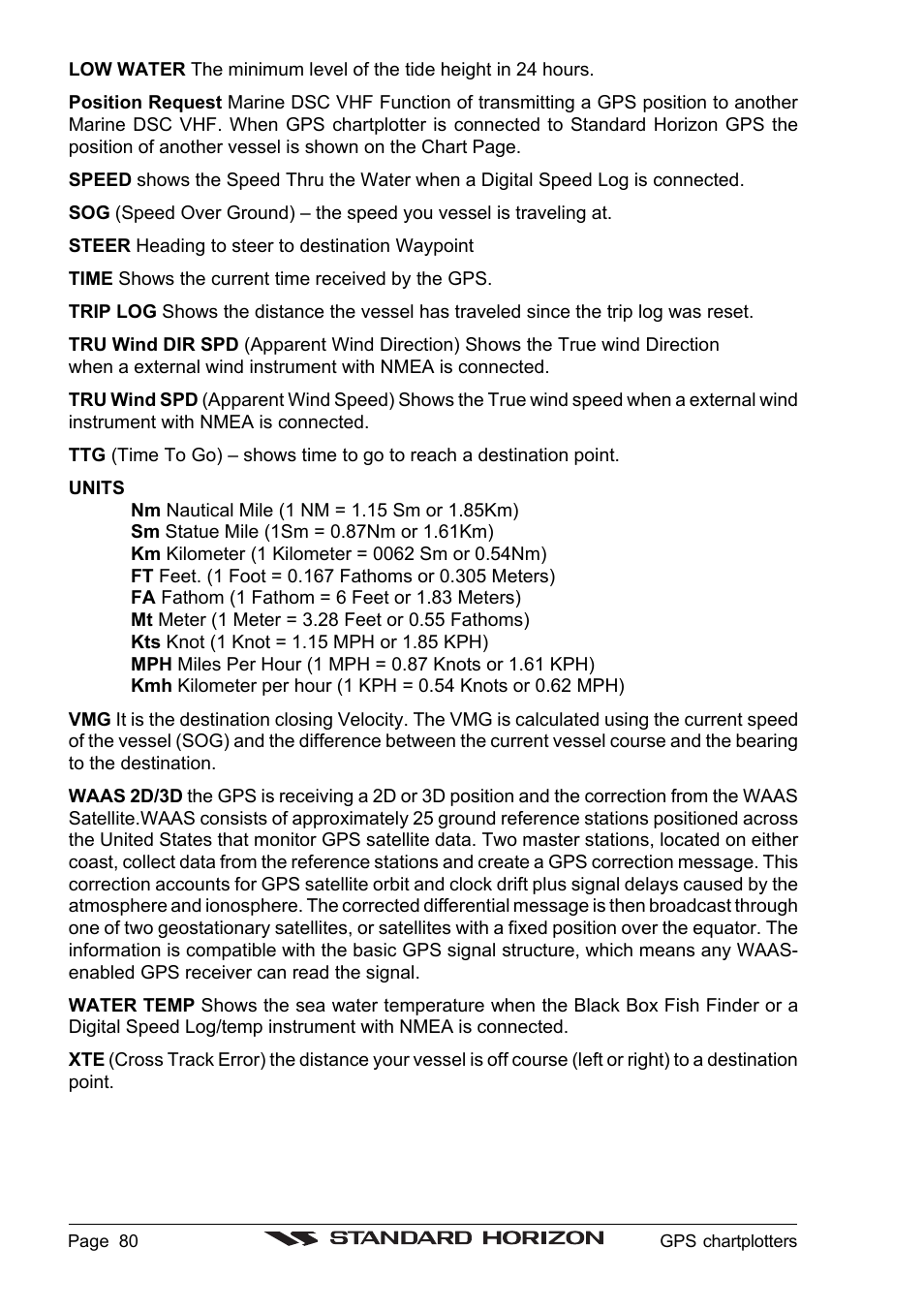 Standard Horizon CP1000C User Manual | Page 78 / 82