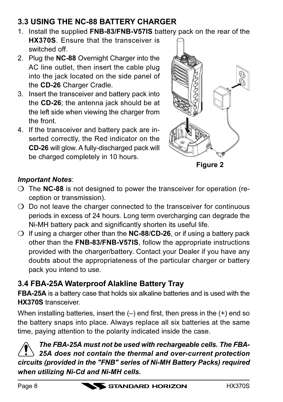 Standard Horizon HX370S User Manual | Page 10 / 48