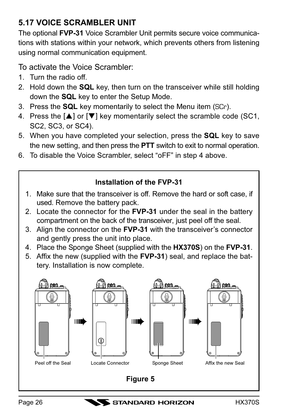 Standard Horizon HX370S User Manual | Page 28 / 48