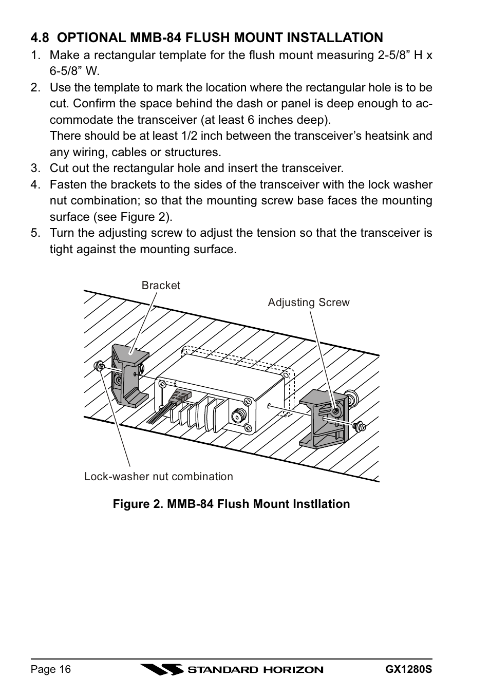 Standard Horizon MATRIX GX1280S User Manual | Page 16 / 74