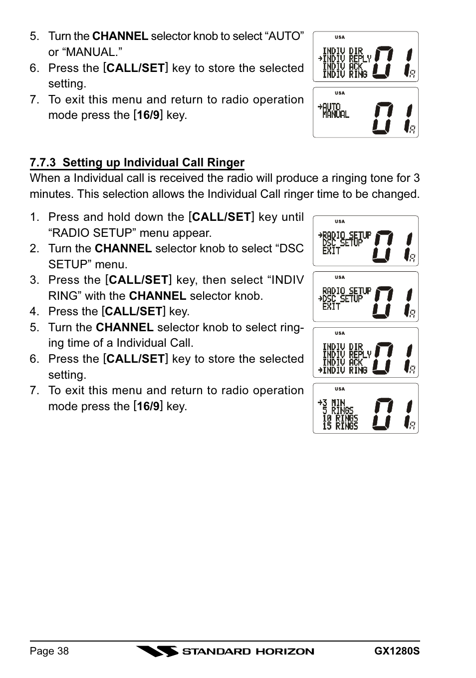 Standard Horizon MATRIX GX1280S User Manual | Page 38 / 74