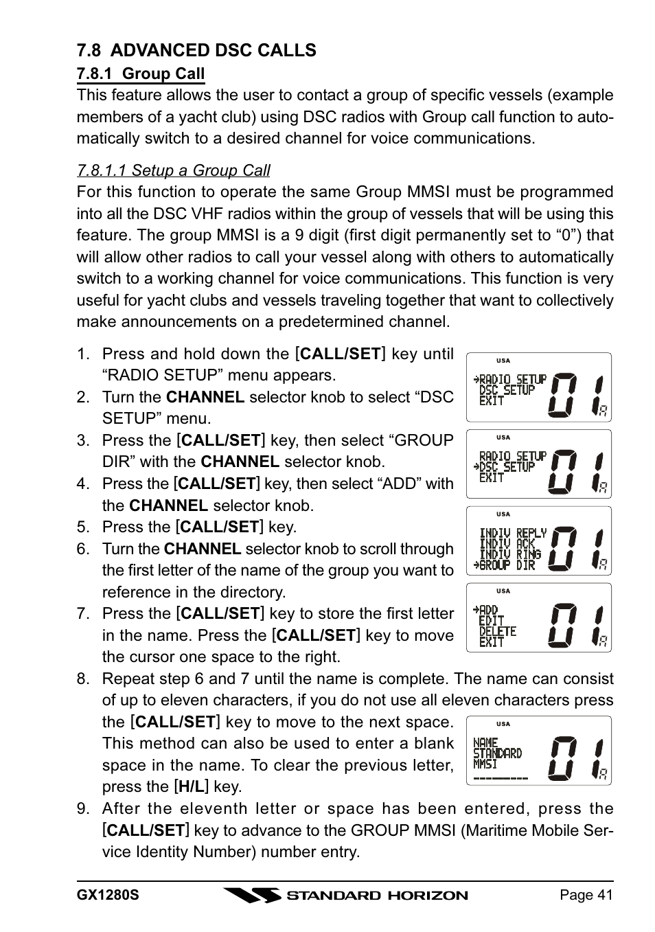 Standard Horizon MATRIX GX1280S User Manual | Page 41 / 74