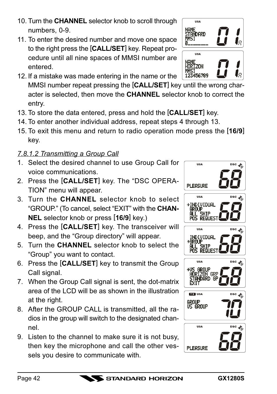 Standard Horizon MATRIX GX1280S User Manual | Page 42 / 74