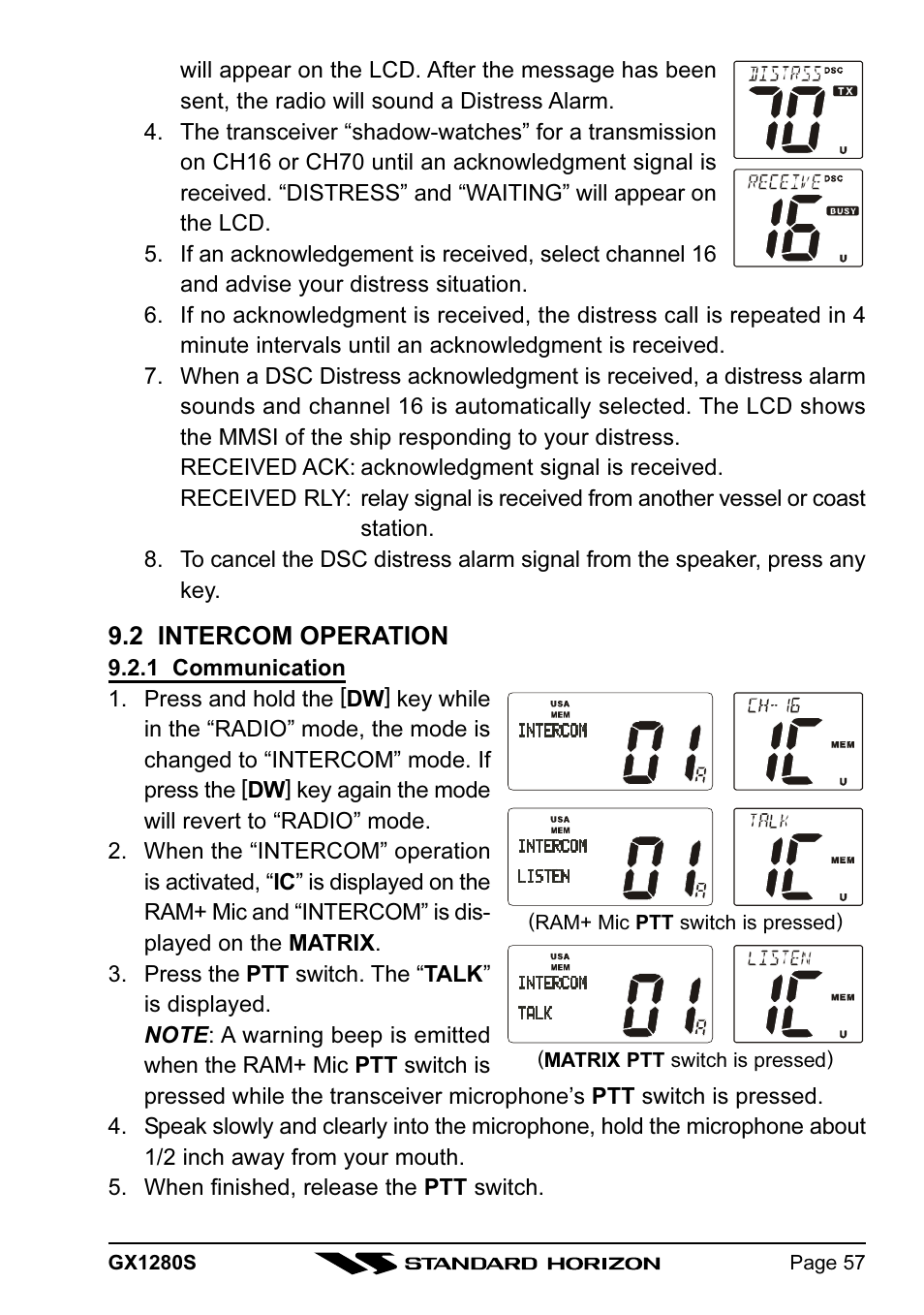 Standard Horizon MATRIX GX1280S User Manual | Page 57 / 74