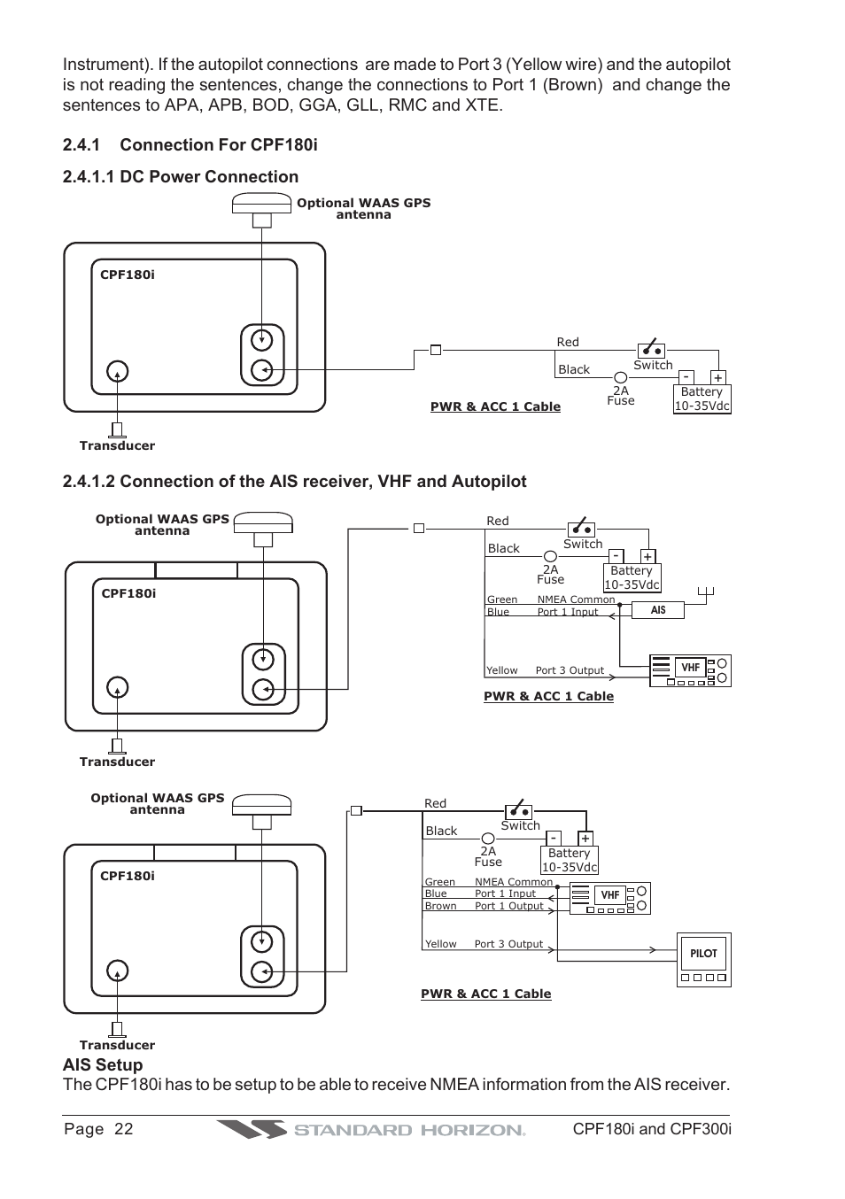 Standard Horizon MAX CPF180I User Manual | Page 20 / 144