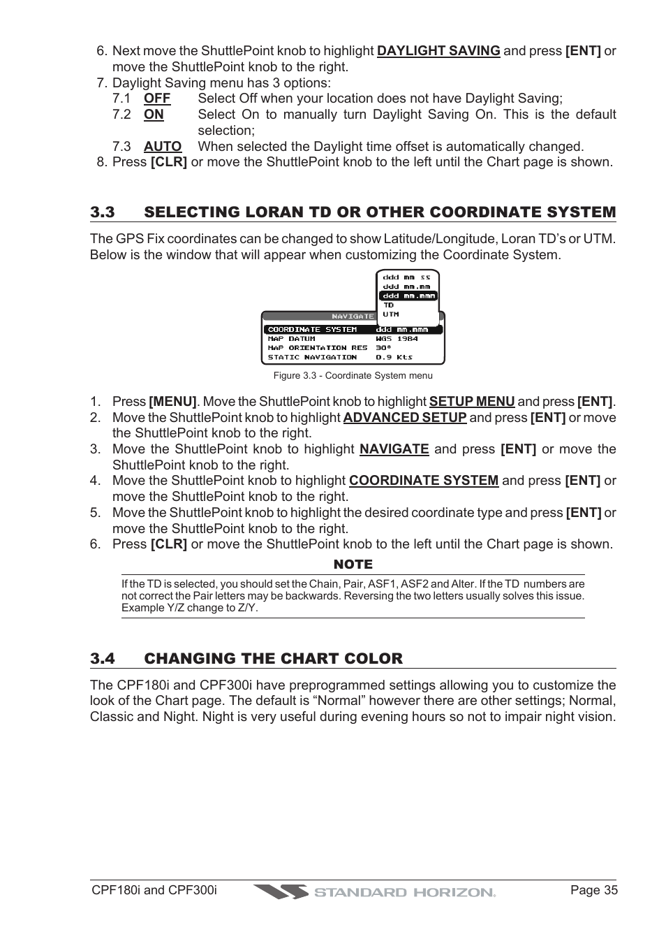 Standard Horizon MAX CPF180I User Manual | Page 33 / 144