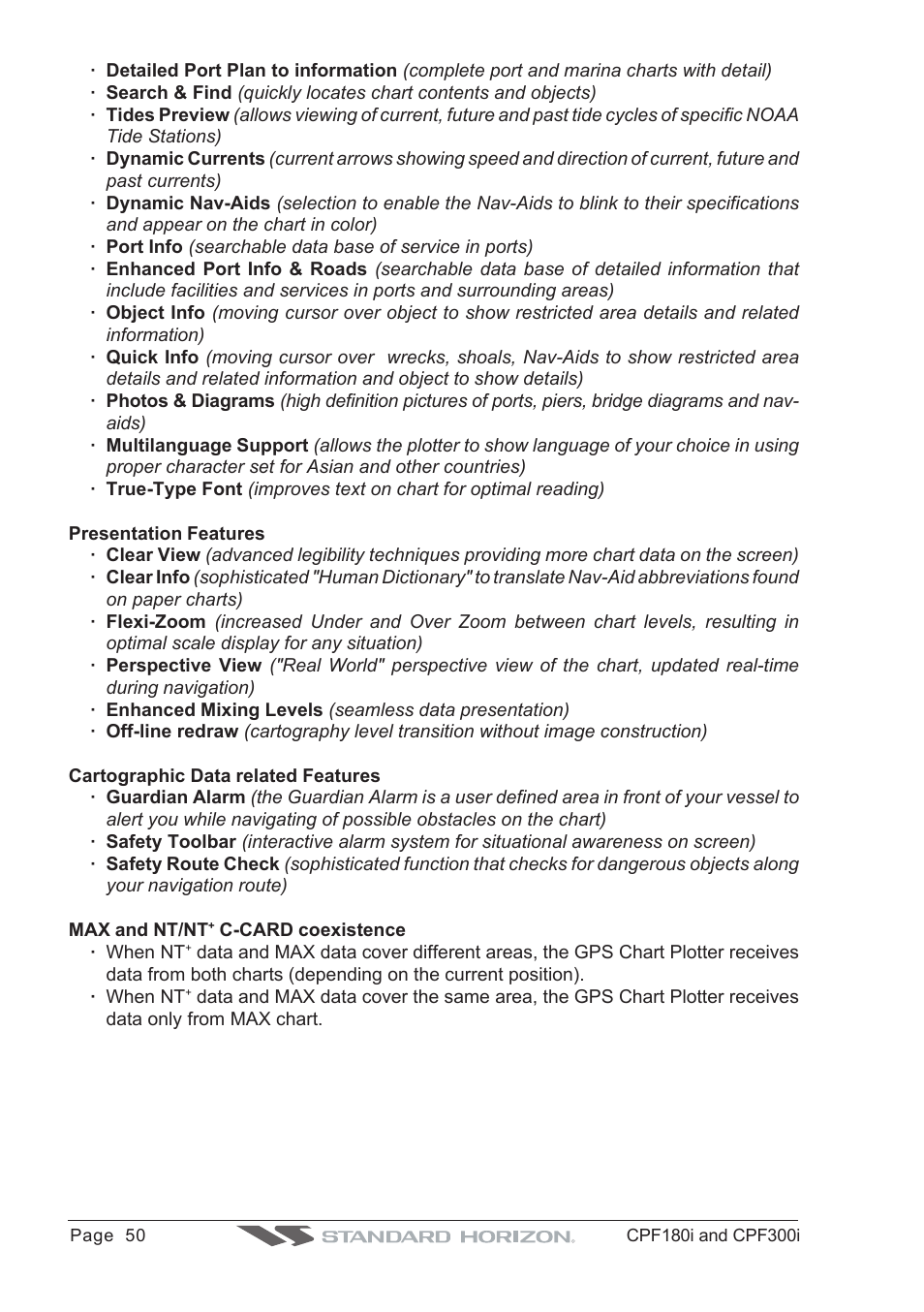 Standard Horizon MAX CPF180I User Manual | Page 48 / 144