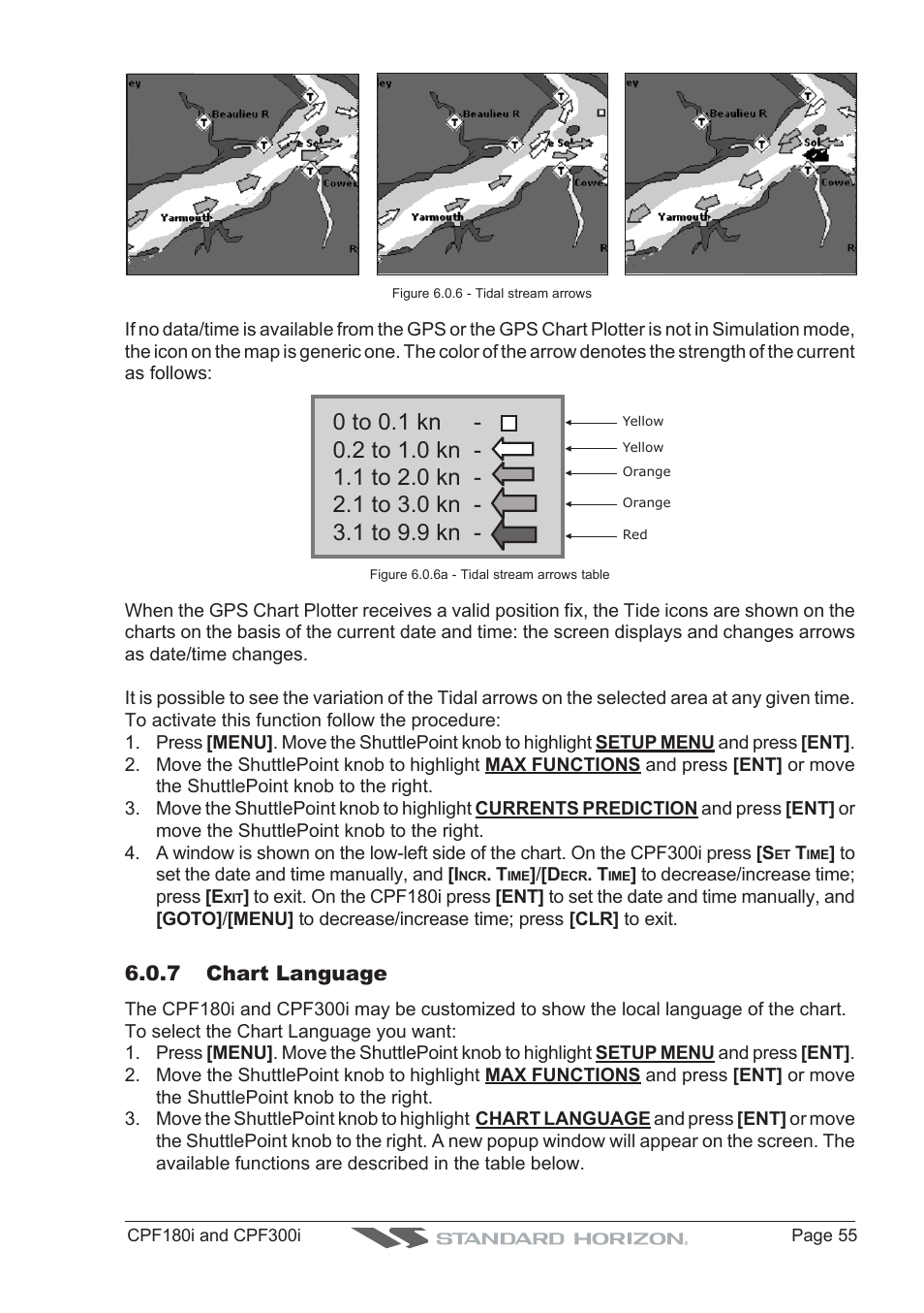 7 chart language | Standard Horizon MAX CPF180I User Manual | Page 53 / 144