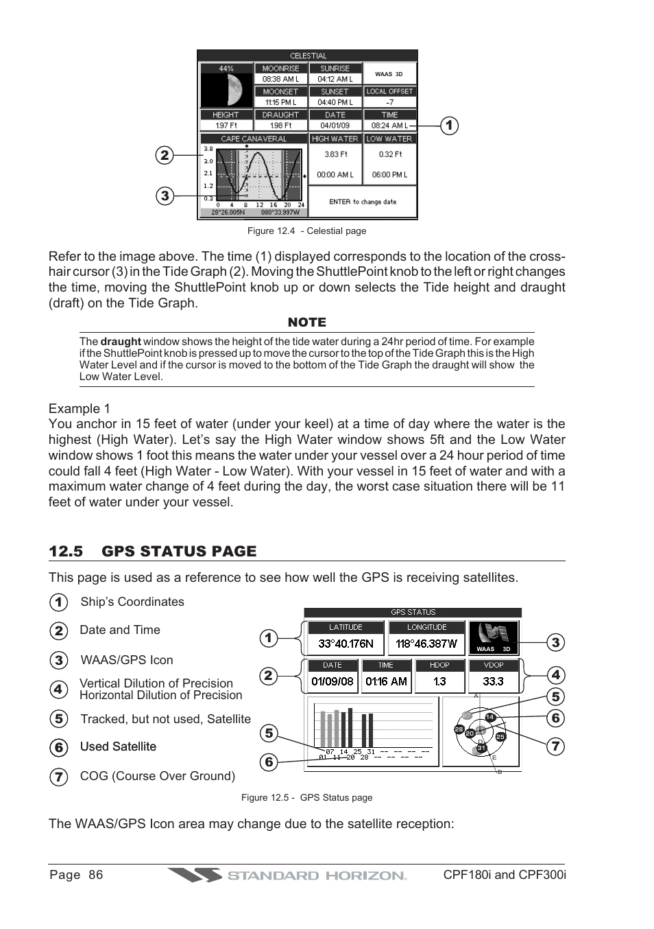 5 gps status page | Standard Horizon MAX CPF180I User Manual | Page 84 / 144