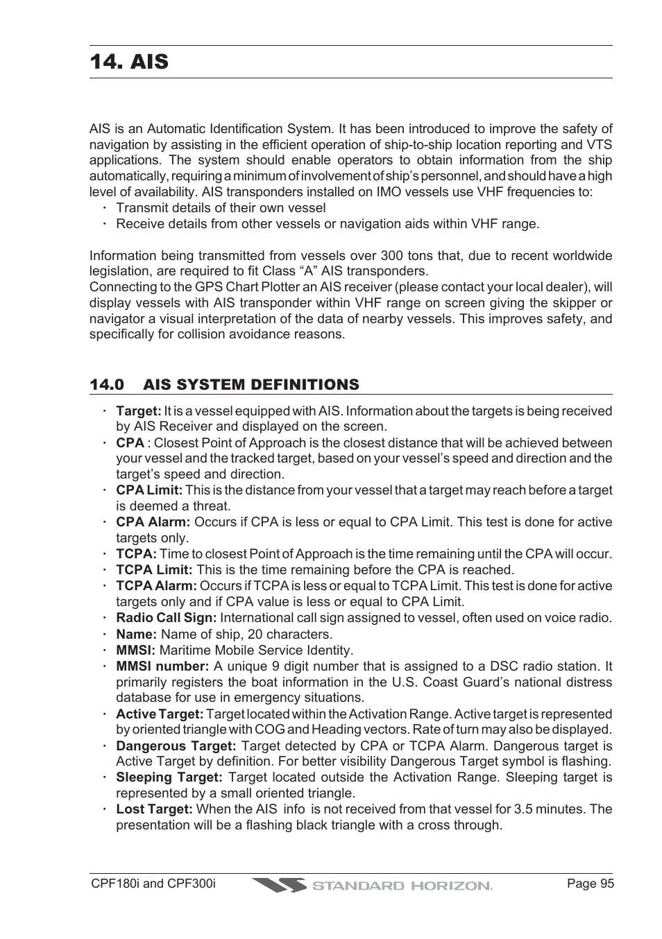 Standard Horizon MAX CPF180I User Manual | Page 93 / 144