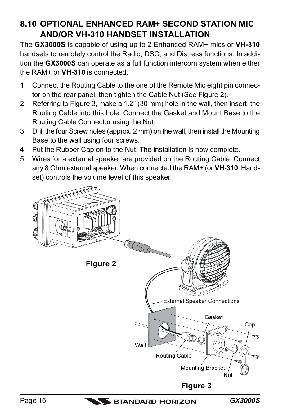 Standard Horizon MATRIX GX3000S User Manual | Page 16 / 100