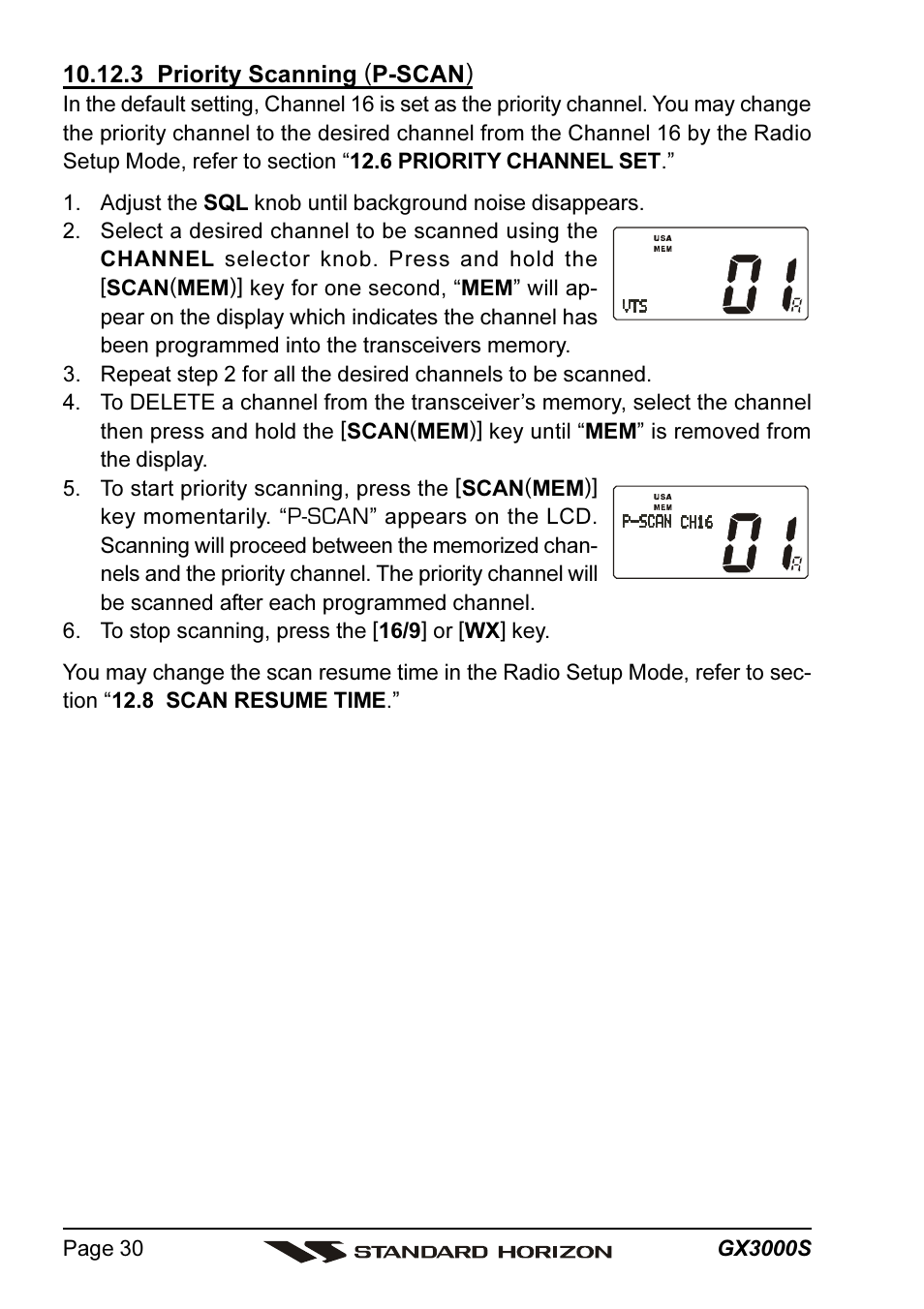 Standard Horizon MATRIX GX3000S User Manual | Page 30 / 100