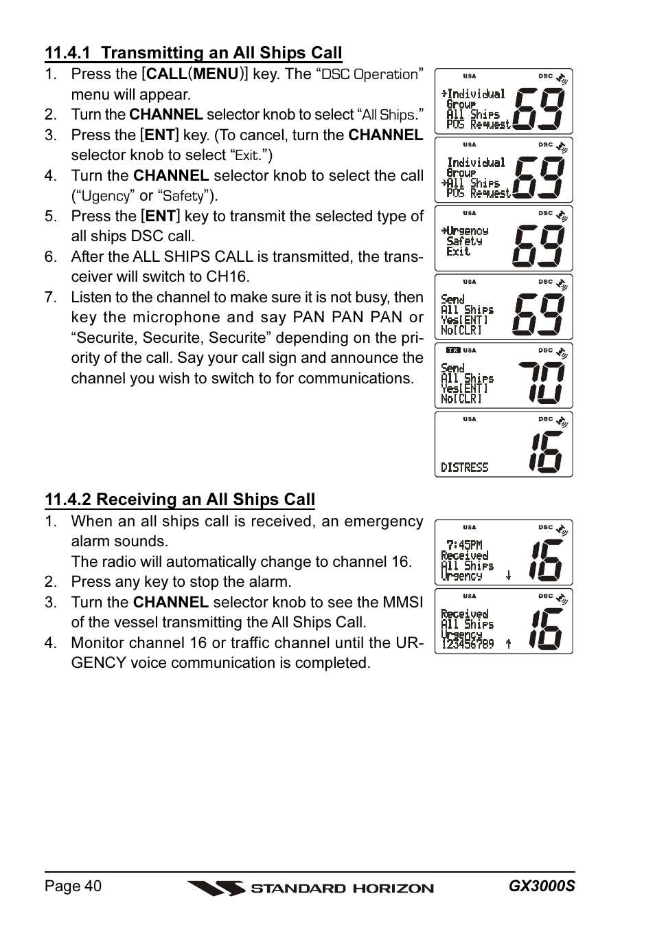 Standard Horizon MATRIX GX3000S User Manual | Page 40 / 100