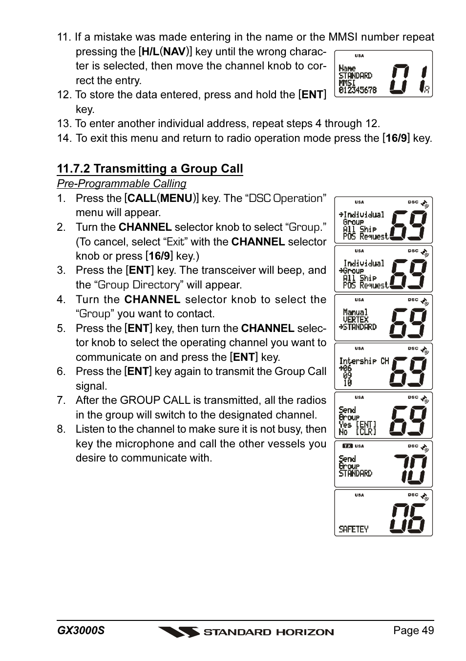 Standard Horizon MATRIX GX3000S User Manual | Page 49 / 100