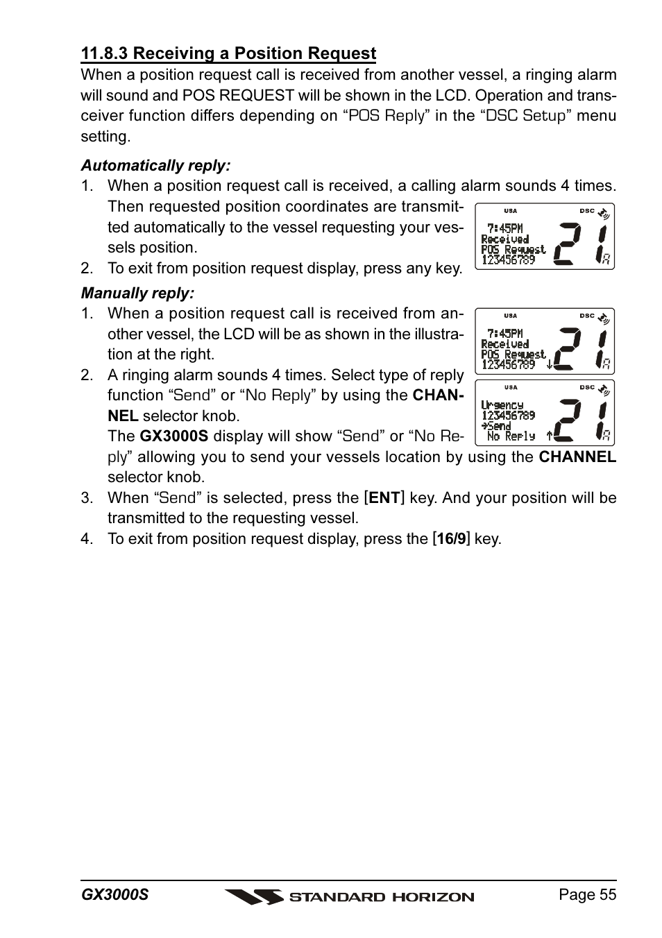 Standard Horizon MATRIX GX3000S User Manual | Page 55 / 100