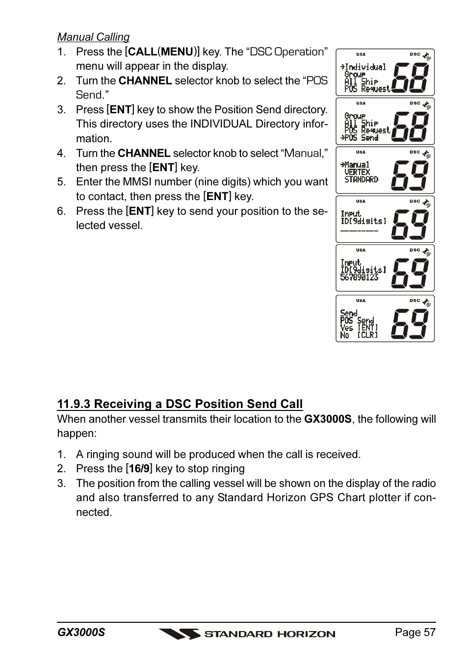 Standard Horizon MATRIX GX3000S User Manual | Page 57 / 100