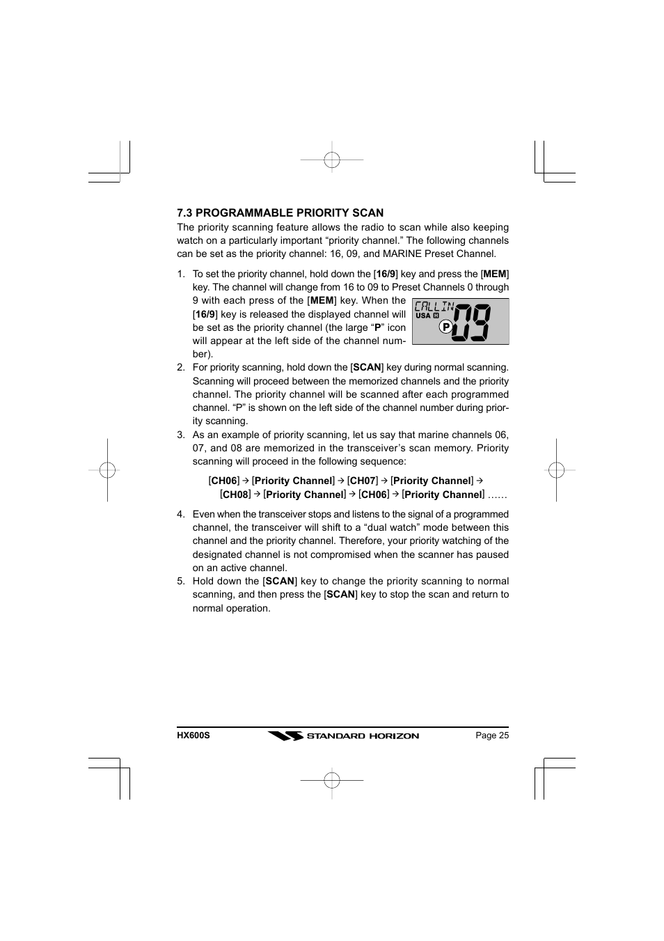 Standard Horizon VHF/FM Marine Handheld Transceiver HX600S User Manual | Page 27 / 56