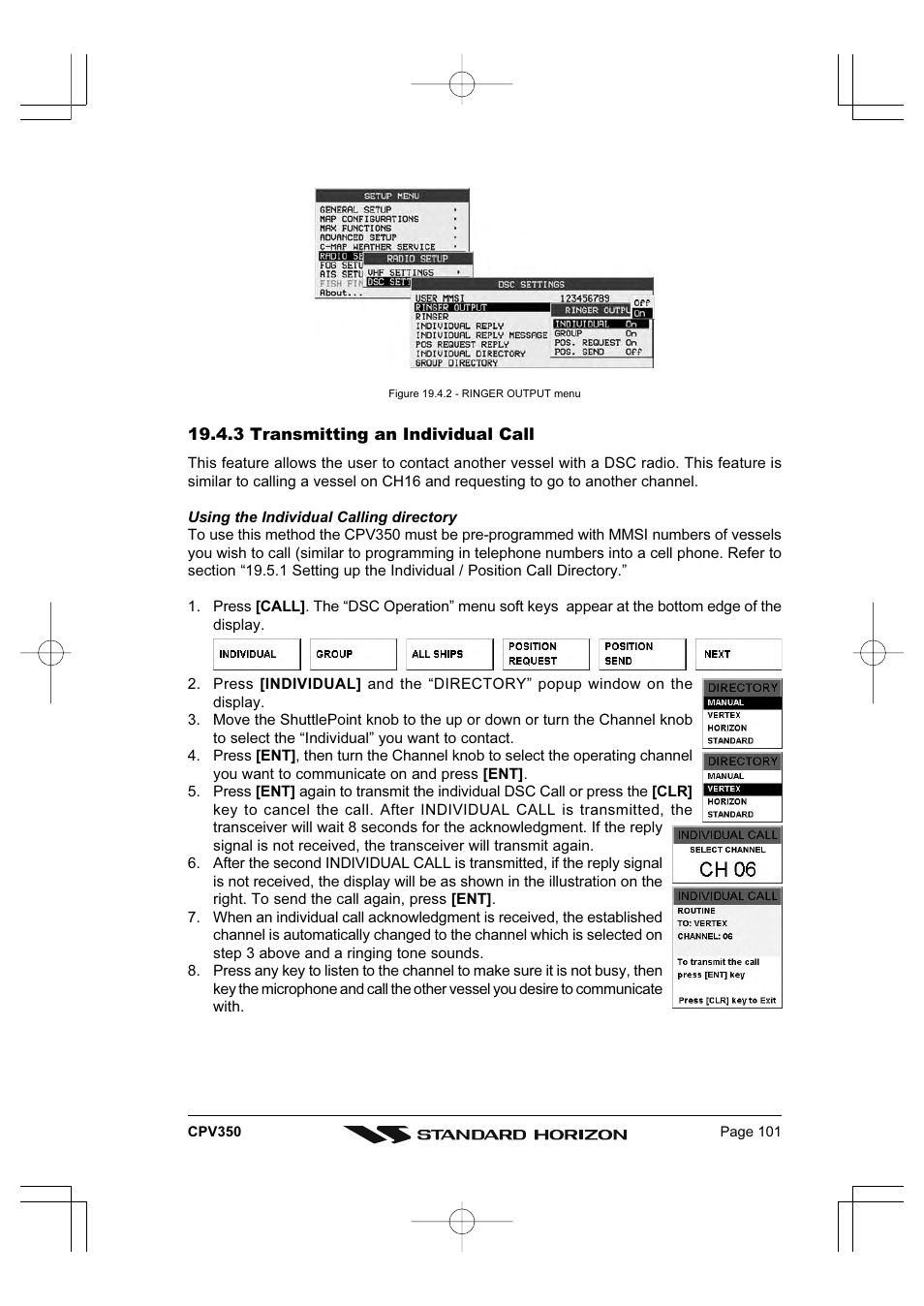 Standard Horizon CPV350 User Manual | Page 101 / 144