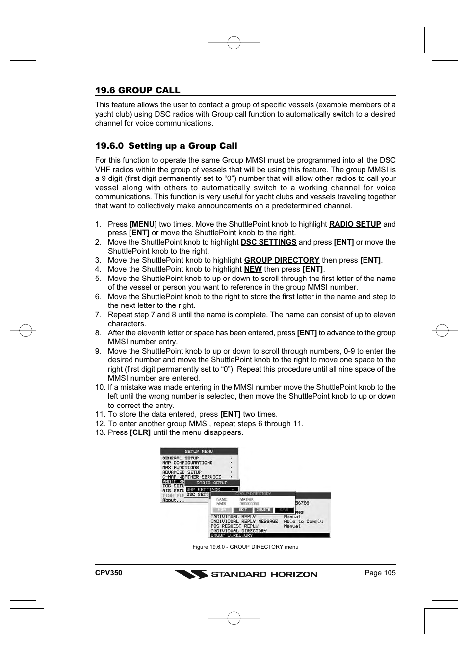 Standard Horizon CPV350 User Manual | Page 105 / 144