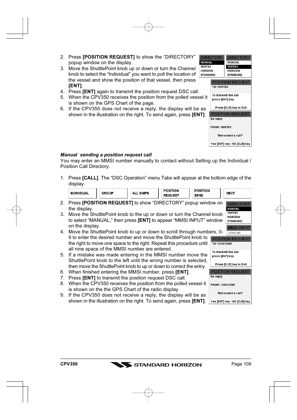 Standard Horizon CPV350 User Manual | Page 109 / 144
