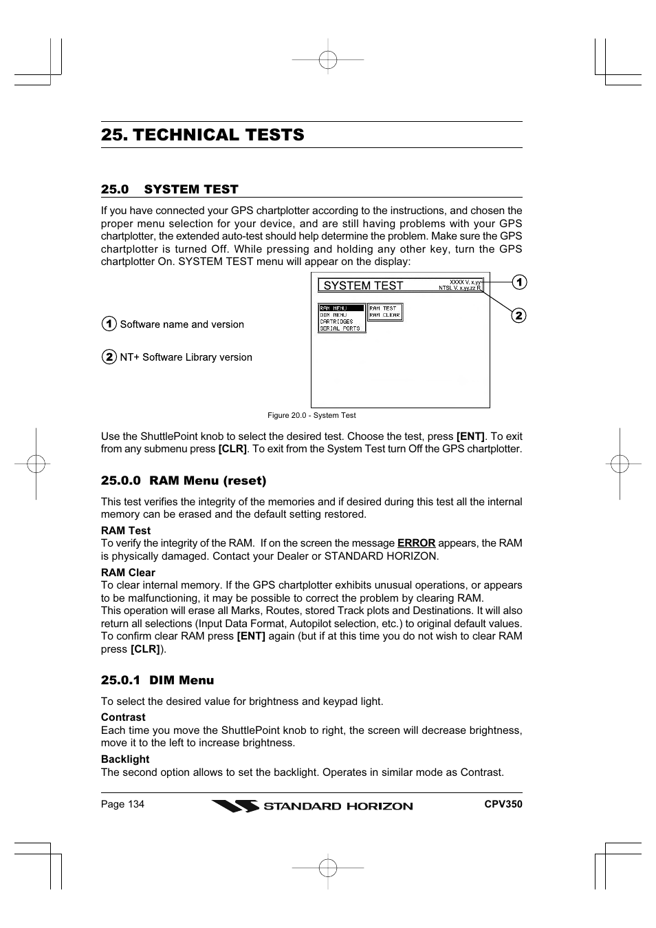Technical tests | Standard Horizon CPV350 User Manual | Page 134 / 144