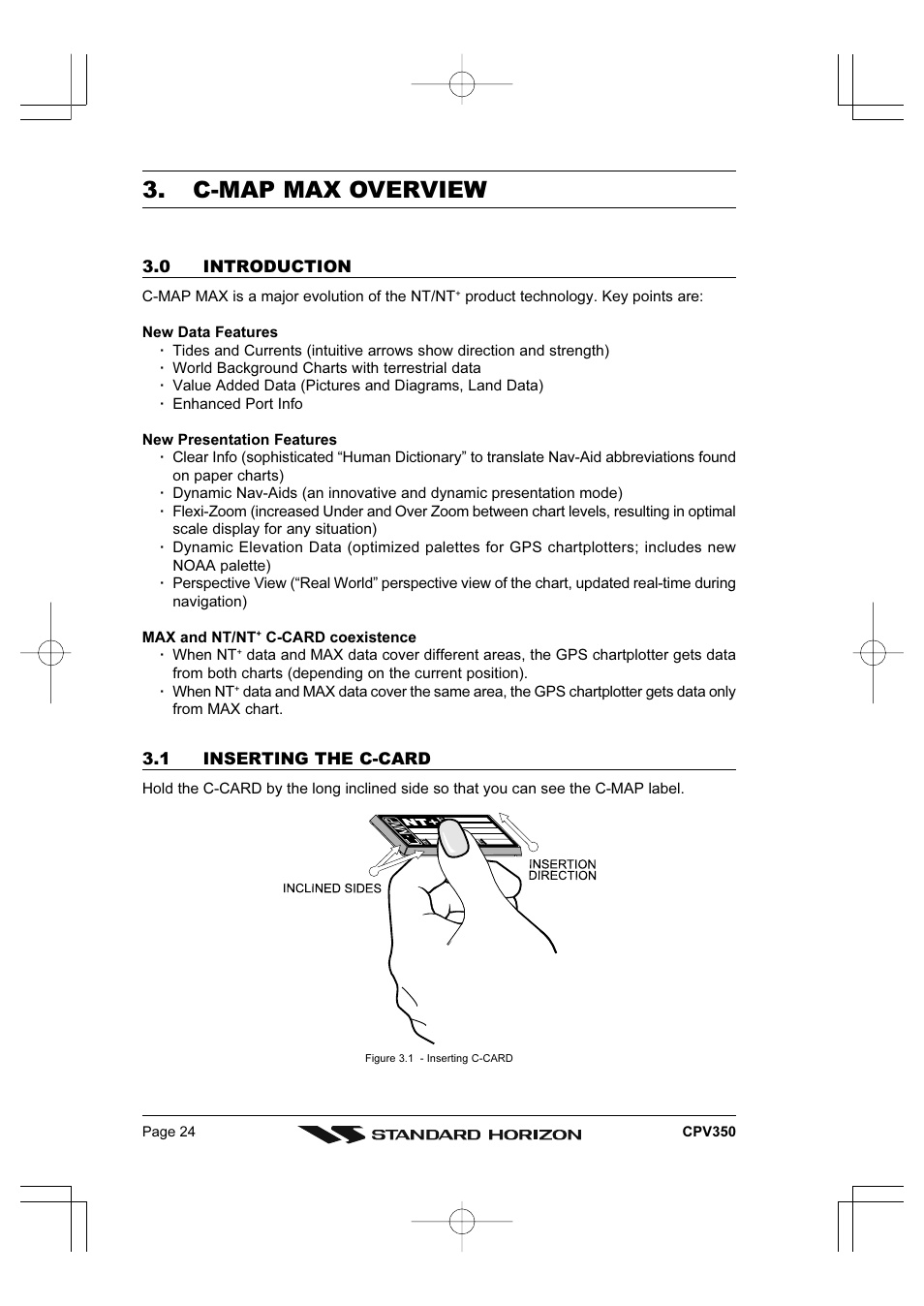 C-map max overview | Standard Horizon CPV350 User Manual | Page 24 / 144