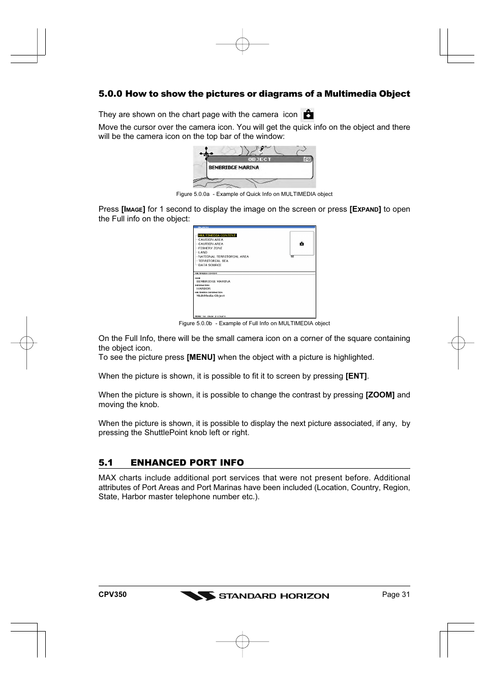 Standard Horizon CPV350 User Manual | Page 31 / 144