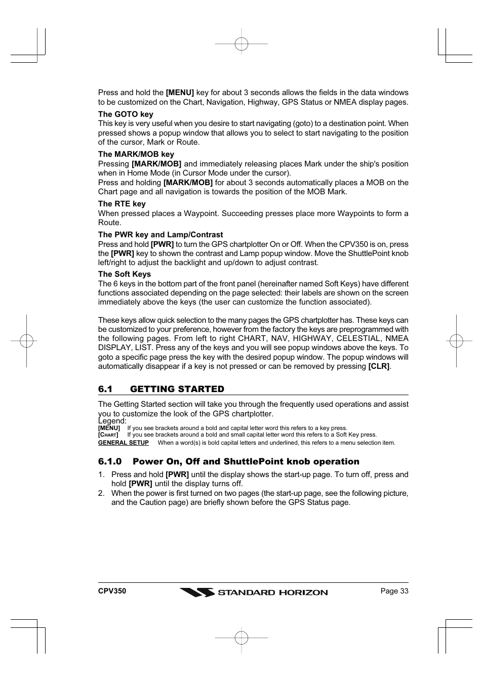 Standard Horizon CPV350 User Manual | Page 33 / 144