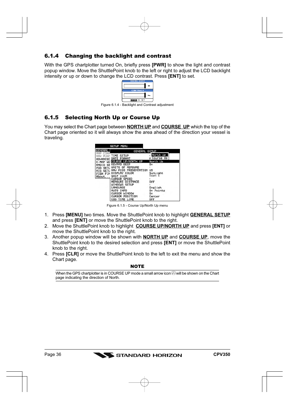Standard Horizon CPV350 User Manual | Page 36 / 144