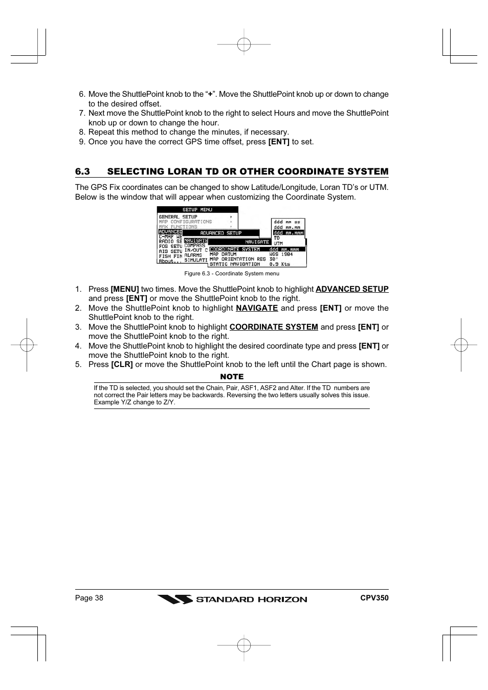 Standard Horizon CPV350 User Manual | Page 38 / 144