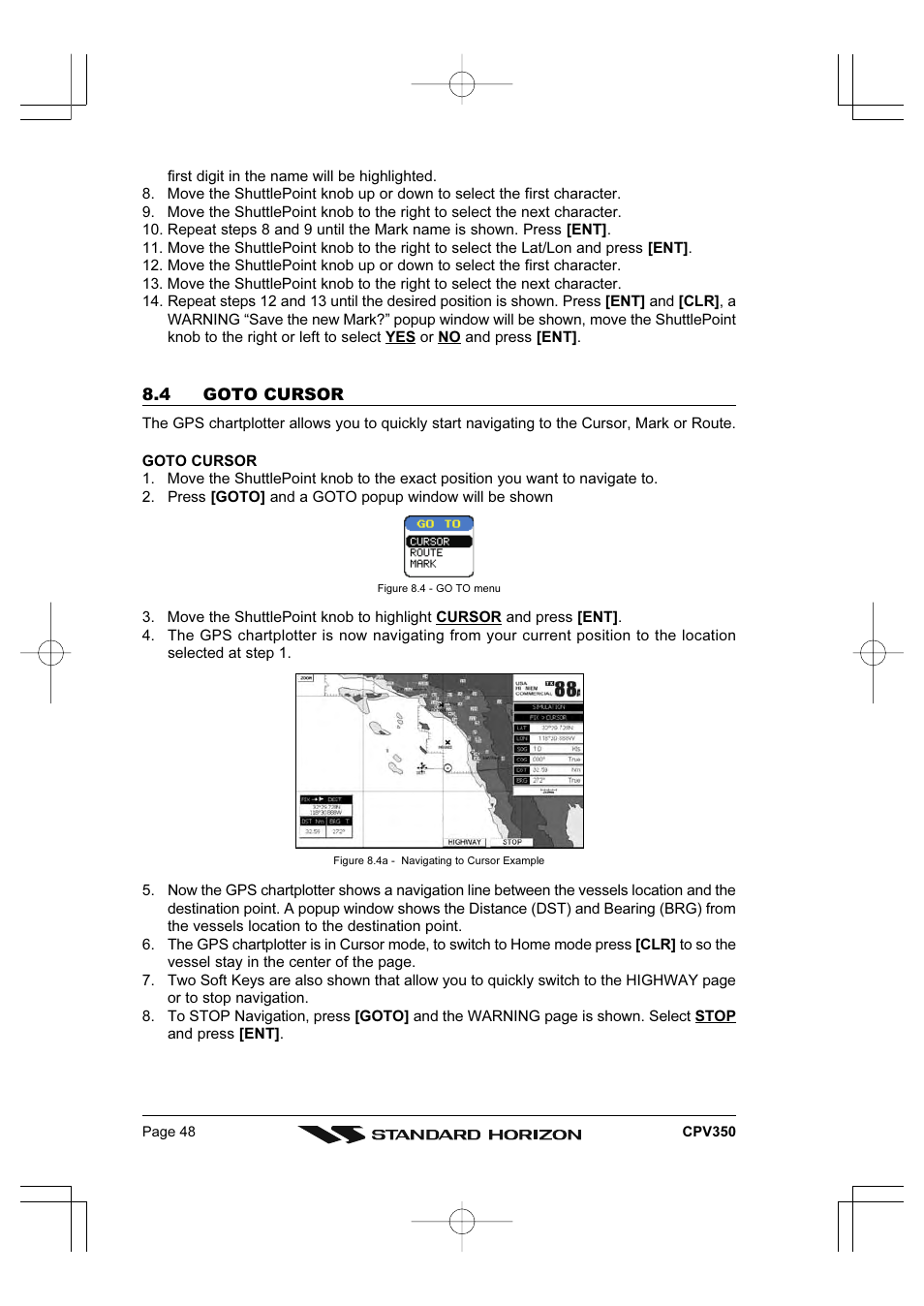 Standard Horizon CPV350 User Manual | Page 48 / 144
