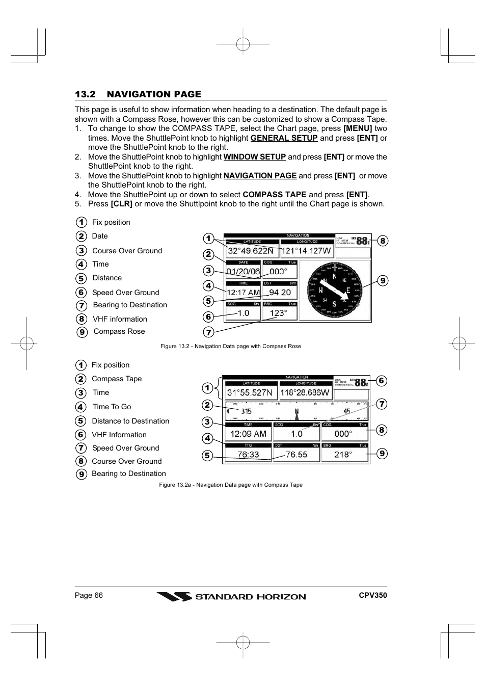 Standard Horizon CPV350 User Manual | Page 66 / 144